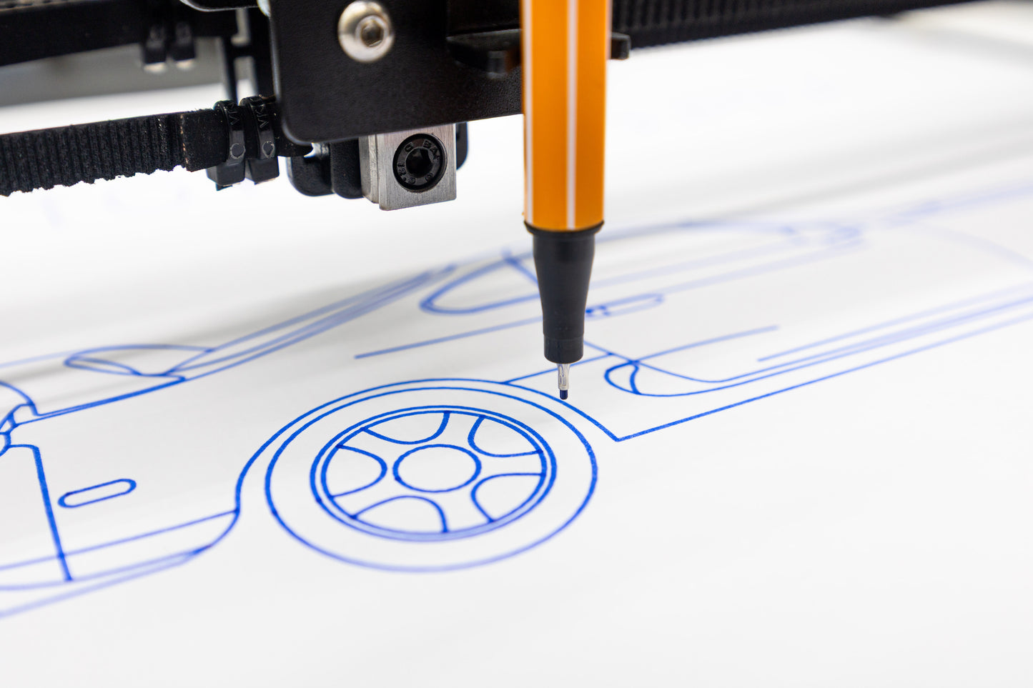Toyota Supra MK4 Blueprint Poster Drawing