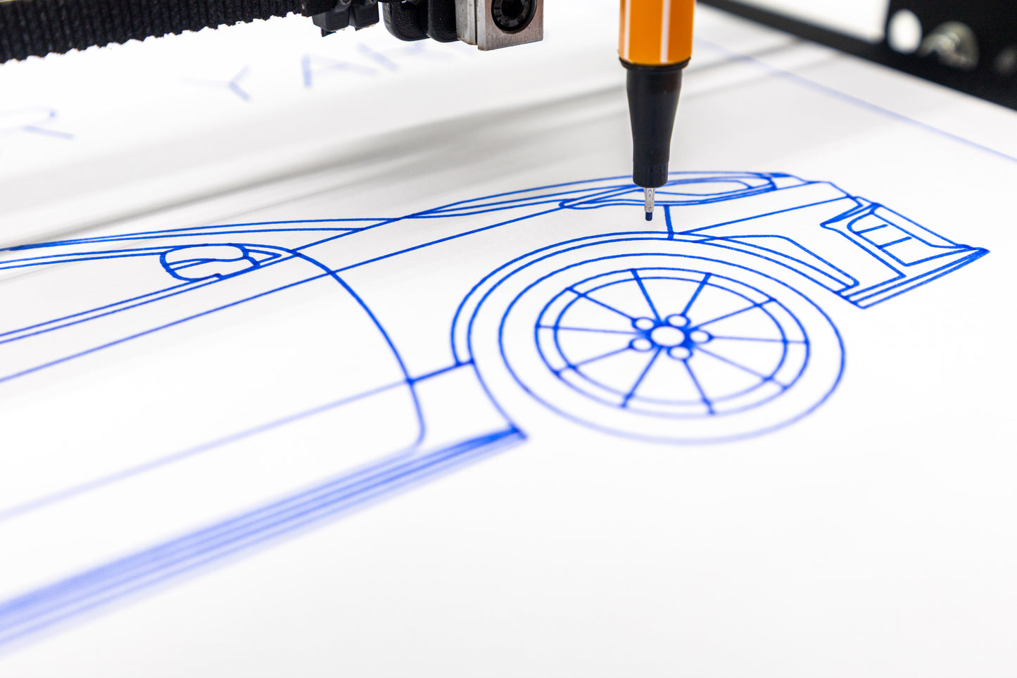 Toyota GR Yaris Gen2 Blueprint Poster Drawing