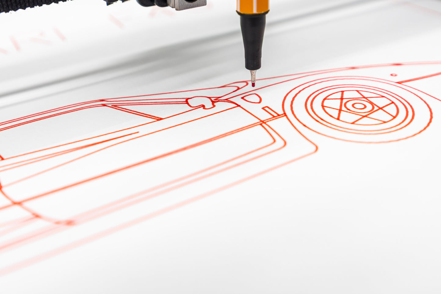 Ferrari F40 Blueprint Poster Drawing