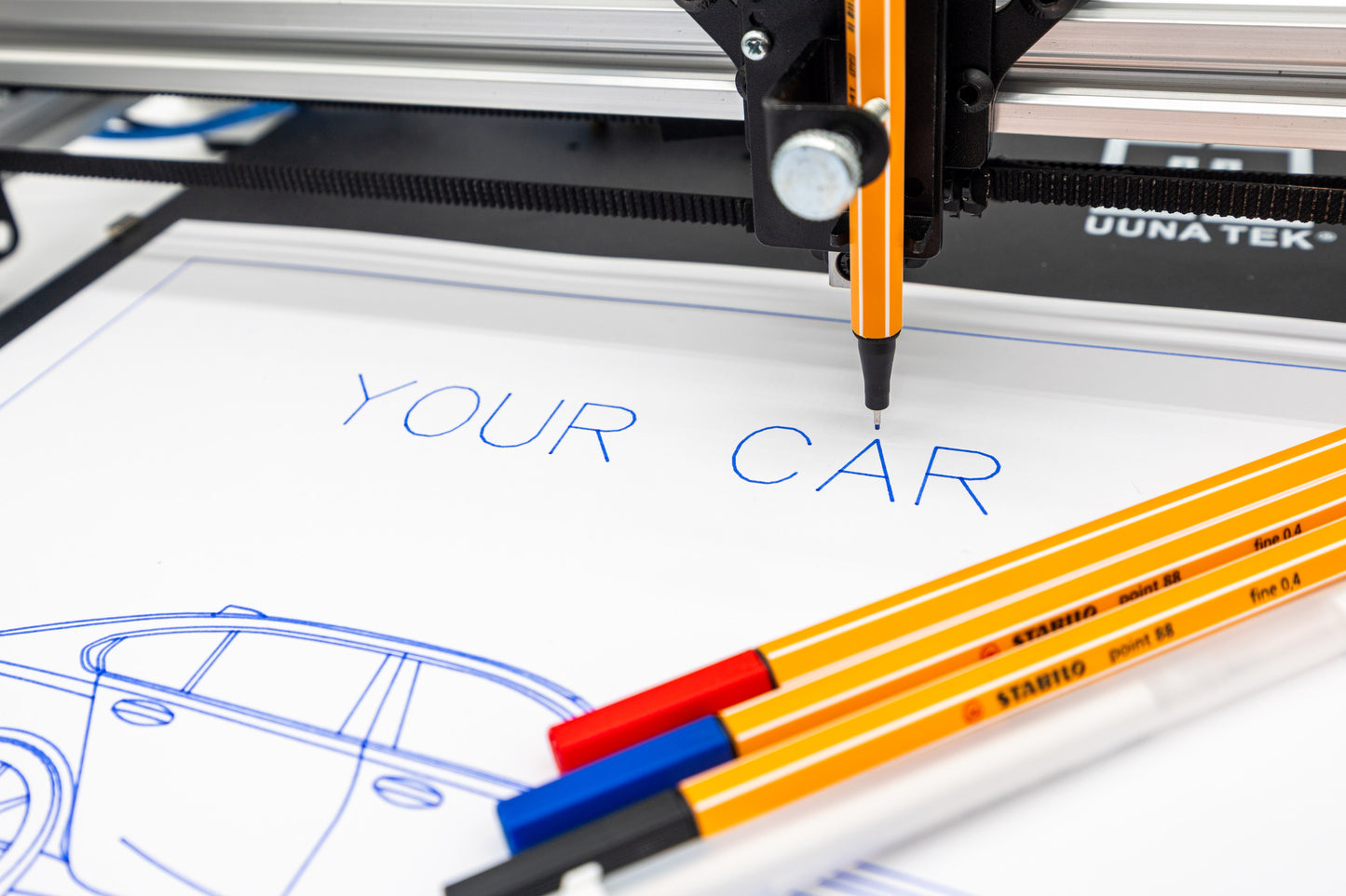 Custom Car Blueprint Drawing