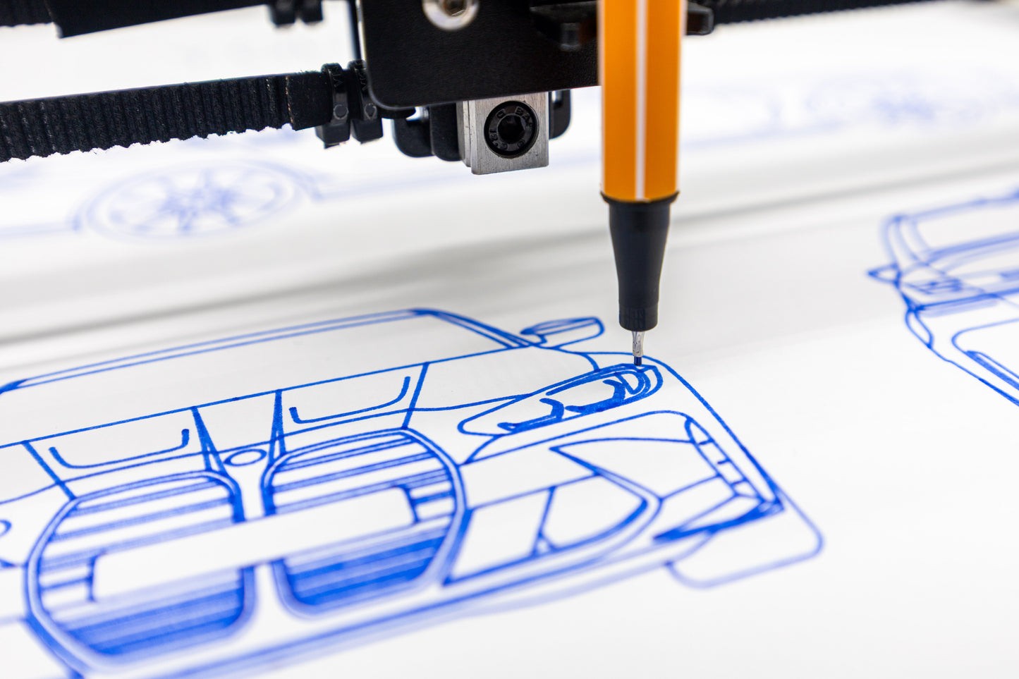 Custom Car Blueprint Drawing