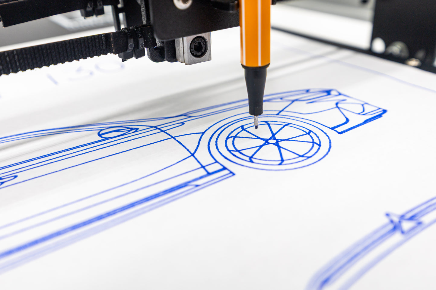 Hyundai I30 N Blueprint Poster Drawing