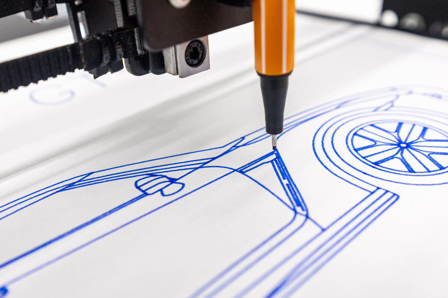 Nissan GT-R Blueprint Poster Drawing