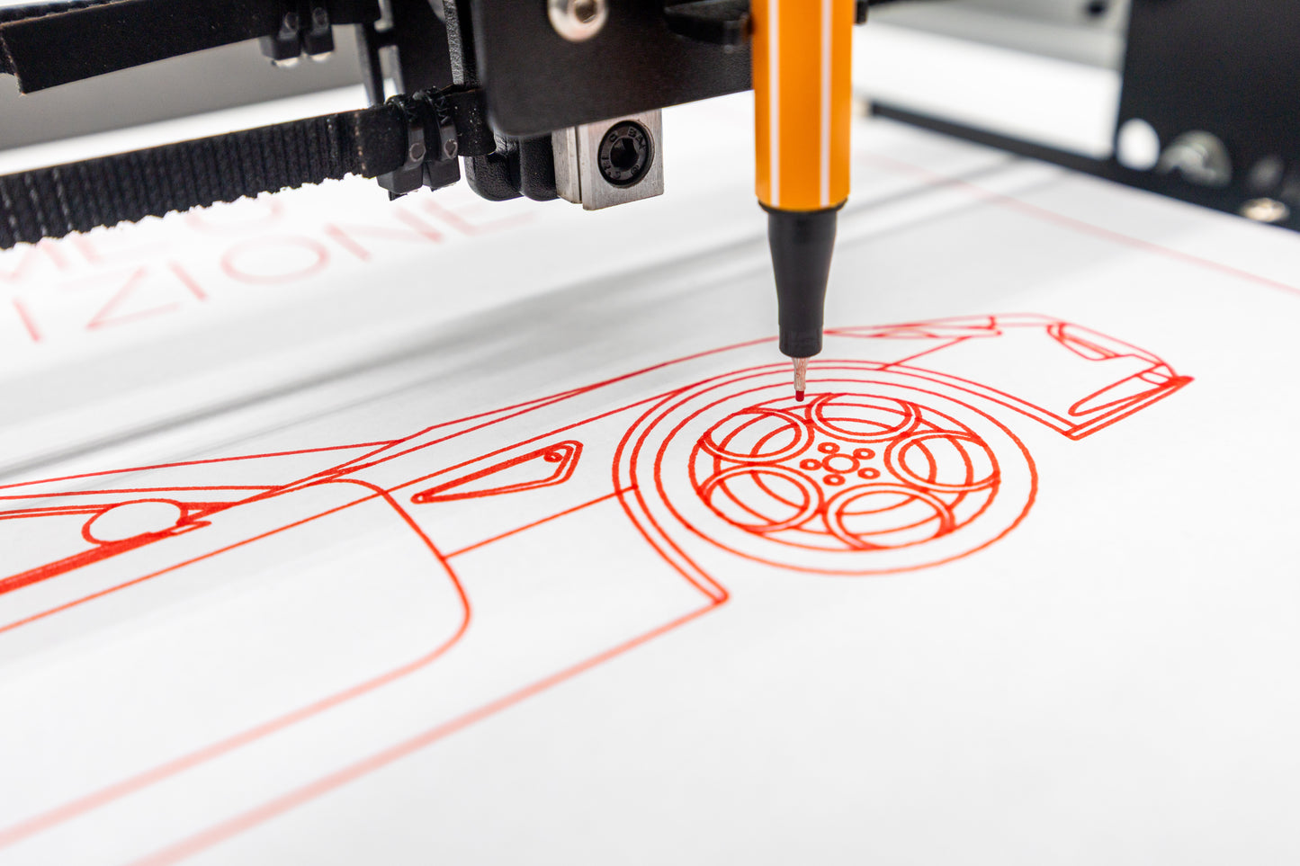 Alfa Romeo 8c Competizione Blueprint Poster Drawing
