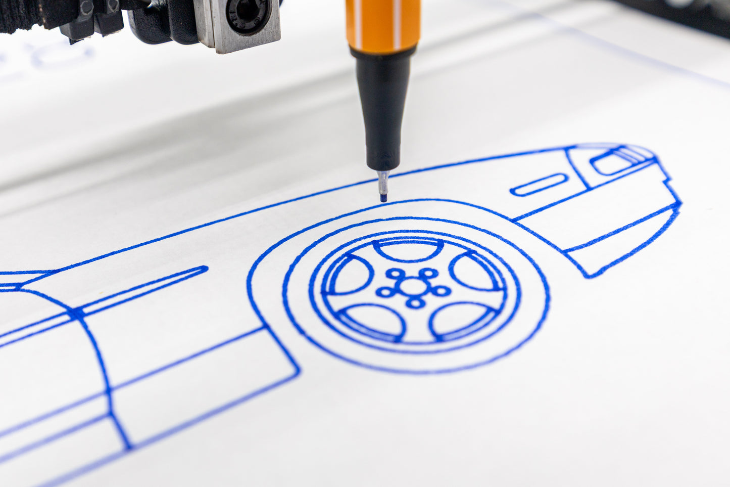 Porsche 928 S4 Blueprint Poster Drawing