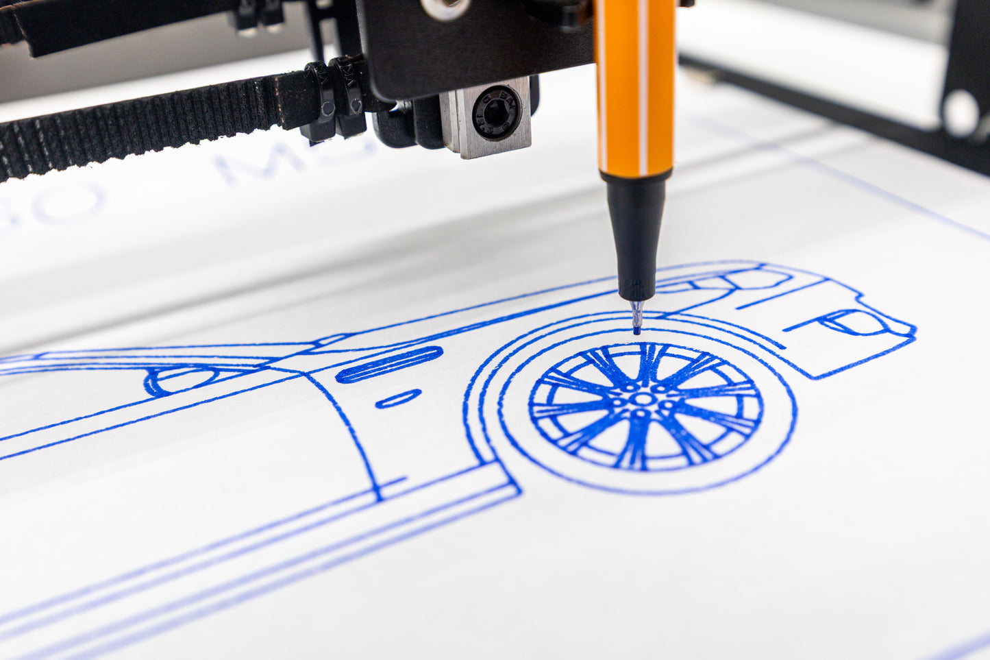 BMW E60 M5 Blueprint Poster Drawing