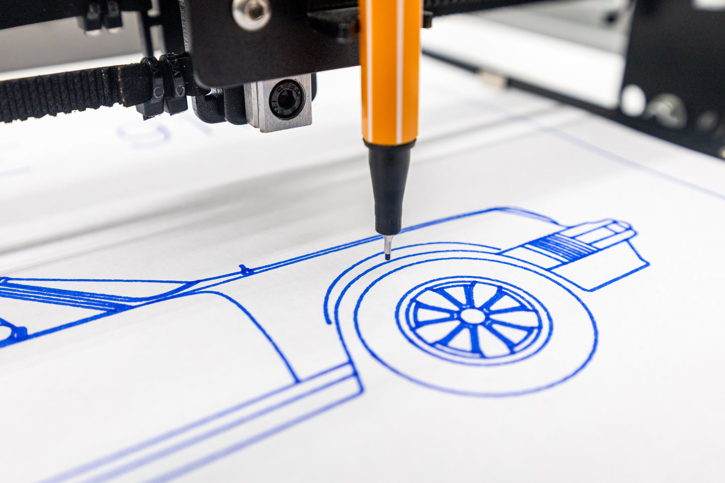 Porsche 911 Coupe (G) Blueprint Poster Drawing