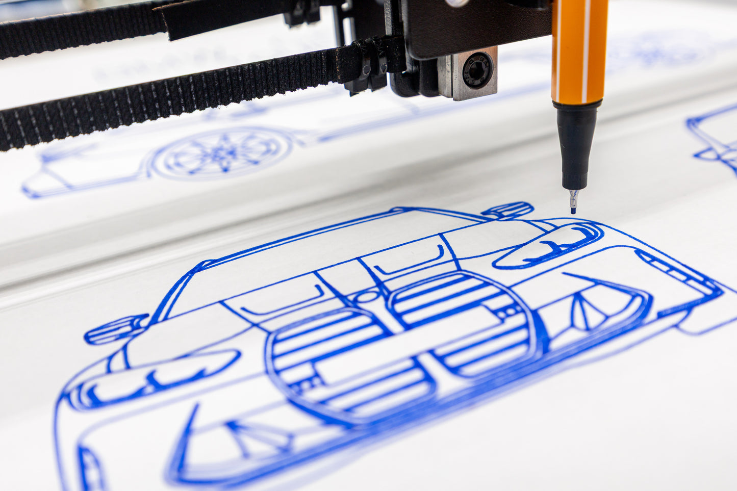 BMW G81 M3 Touring Blueprint Poster Drawing
