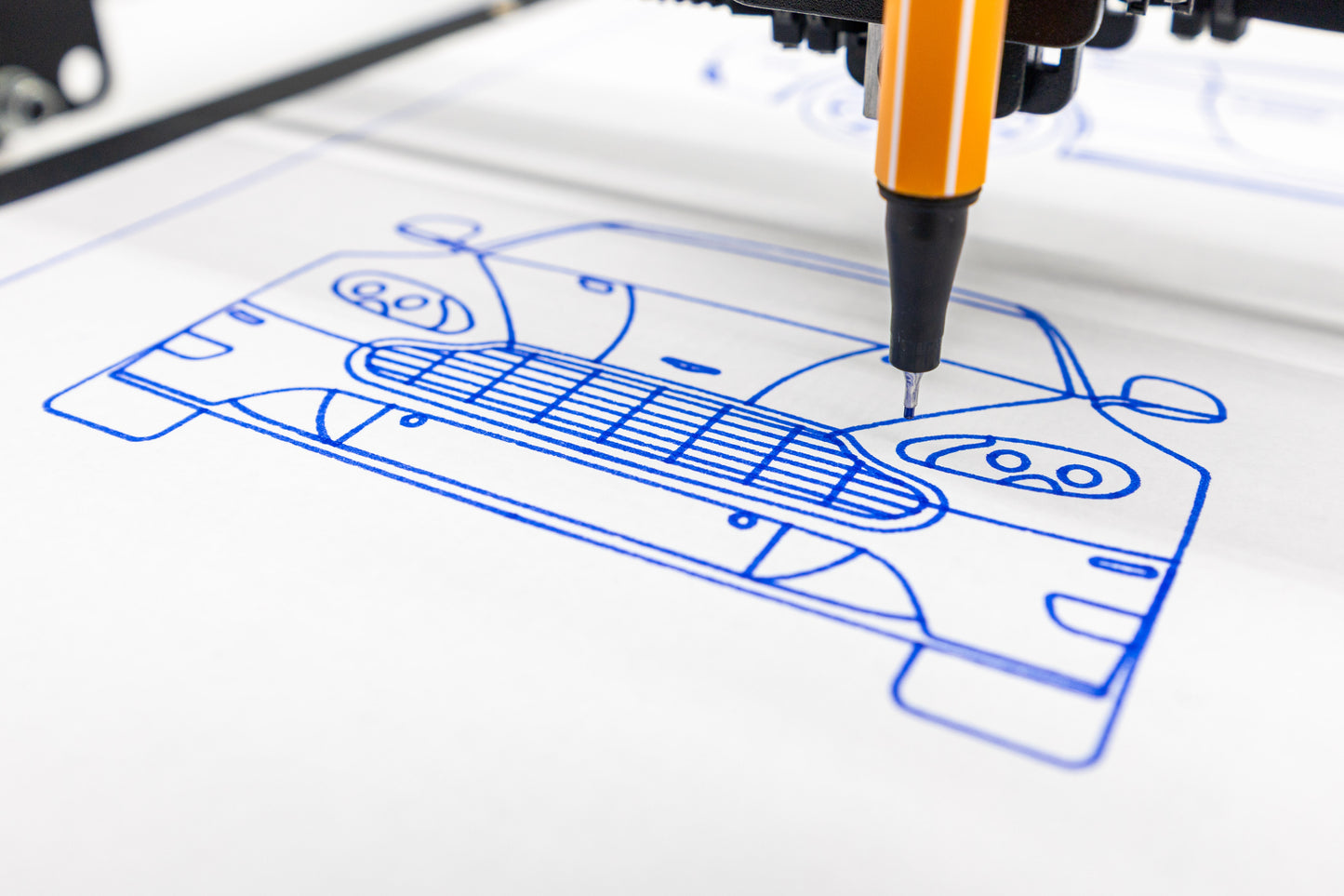 Aston Martin V8 Vantage GT Blueprint Poster Drawing