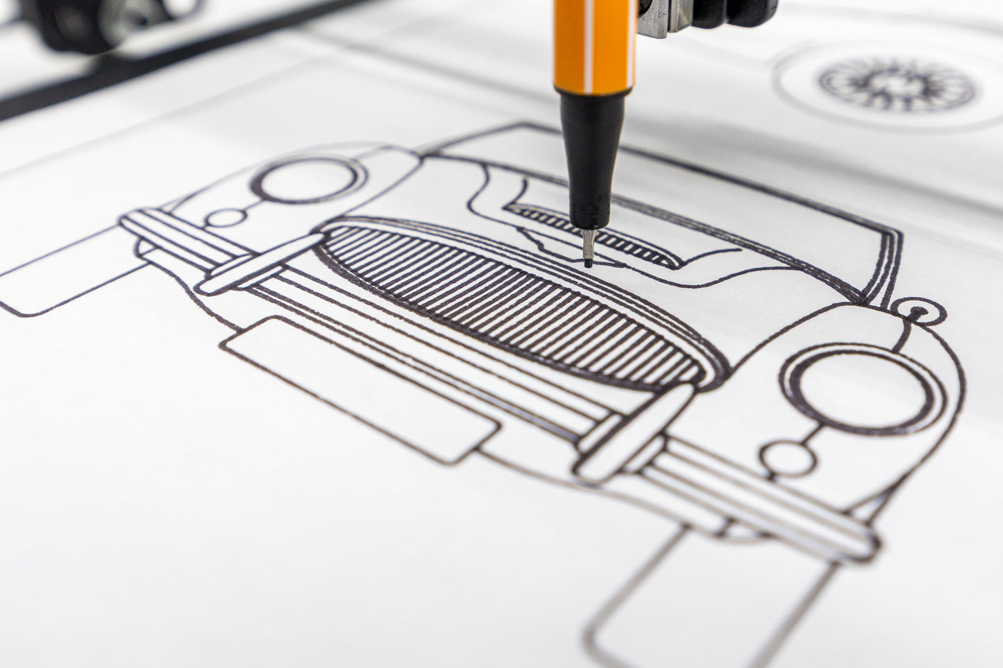 Austin Healey 3000 MkIII Blueprint Poster Drawing